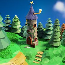 Mi proyecto del curso: Modelado de escenarios low poly para videojuegos. Projekt z dziedziny 3D i  Modelowanie 3D użytkownika Carlos Maestre - 16.11.2023