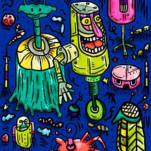 Mi proyecto del curso: Pattern Design analógico y digital. Screen Printing, Pattern Design, and Printing project by Gerardo Manning Márquez - 11.14.2023