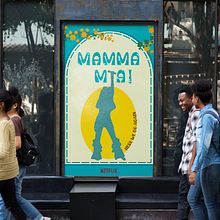 Rediseño cartel Mamma Mia! Here we go again. Un proyecto de Diseño, Diseño gráfico y Publicidad de Laura García - 16.11.2023