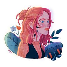 Mi proyecto del curso: Retrato de personajes estilo cartoon con Procreate. Projekt z dziedziny Projektowanie postaci, Ilustracja c, frowa, R, sunek c, frow, Malarstwo c i frowe użytkownika Daniela Andres Herrada - 17.11.2023