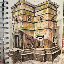 Expressive Architectural Sketching with Colored Markers. Un progetto di Illustrazione tradizionale, Belle arti, Bozzetti, Disegno, Gestione di un portfolio, Disegno artistico, Illustrazione infantile e Illustrazione architettonica di Jessica - 16.11.2023