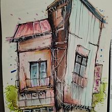 Il mio progetto del corso: Disegno architettonico espressivo con pennarelli colorati. Un progetto di Bozzetti, Disegno, Illustrazione architettonica, Sketchbook e Illustrazione con inchiostro di claudia.natali81 - 16.11.2023