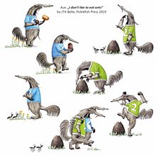 Kinderbuchillustration I "I Don't Like to Eat Ants", Picklefish Press 2019. Un proyecto de Literatura infantil						 de Sabine Mielke - 17.11.2023