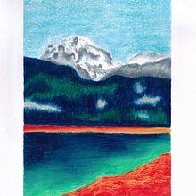 Mon projet du cours : Dessin de paysage aux pastels : jouez avec la lumière. Traditional illustration, Fine Arts, Pencil Drawing, Drawing, and Artistic Drawing project by magali_reynard - 11.17.2023