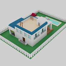 M3D- Casa 3D. 3D, 3D Modeling, 3D Design, Design, Architecture, Digital Drawing, and Digital Illustration project by Stephanie W - 11.19.2023