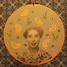 Mijn project van de cursus: Foto's borduren op stof. Photograph, Collage, Paper Craft, Printing, Embroider, DIY, and Textile Design project by Jessie Kerkhove - 11.15.2023