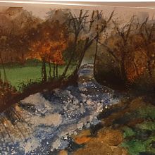 My project for course: Painting Realistic Watercolor Landscapes. Fine Arts, Painting, Sketching, Watercolor Painting, and Naturalistic Illustration project by Mariann Ingles - 11.19.2023