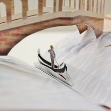 Pop-Up-Greeting Card - A Trip to Venice. Un progetto di Illustrazione tradizionale, Design, Artigianato, Graphic design, Stor, telling, Illustrazione infantile e Disegno digitale di Romy Fey - 20.11.2023