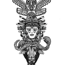 Illustration with Black and White Hatching - by JORGE LEWIS. Drawing, and Digital Drawing project by iris.benyair - 11.20.2023