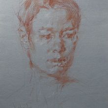 Red Chalk drawing. Een project van  Ontwerp, Traditionele illustratie, 3D,  Art direction, Educatie,  Beeldende kunst, Grafisch ontwerp, Schilderij, Beeldhouwwerk, Kalligrafie, Karakteranimatie, Tekening met potlood,  Creativiteit,  Tekening, Posterontwerp, Digitale illustratie,  Portrettekening,  Artistieke tekening, Realistische tekening,  Olieverfschilderij, Schilderen met gouache, Sketchbook, Digitale tekening y 2D-animatie van Dan Thompson - 20.11.2023