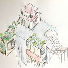 DA - Perspectives i paisatge. Watercolor Painting project by Naila Adrover - 11.20.2023