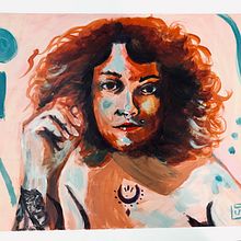 Meu projeto do curso: Pintura de retratos femininos com tinta acrílica . % lui_bonon tarafından hazırlanan Tablo, Akrilik Bo, Ve ama projesi - 11.20.2023