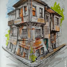 Il mio progetto del corso: Disegno architettonico espressivo con pennarelli colorati. Sketching, Drawing, Architectural Illustration, Sketchbook & Ink Illustration project by Claudia Foroni - 11.21.2023