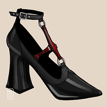 My project for course: Design Shoes from Scratch. Un progetto di Design, Design di accessori, Design di scarpe, Fashion design e Illustrazione di moda di Elisa Ramirez - 22.11.2023