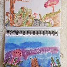 Mi proyecto del curso: Técnicas de ilustración con acuarela y gouache. Traditional illustration, Fine Arts, Painting, Watercolor Painting, Children's Illustration, and Gouache Painting project by Yesica Anaya - 11.22.2023