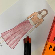 Meu projeto do curso: Ilustração de croqui de moda. Traditional illustration, Sketching, Fashion Design, Digital Drawing, and Fashion Illustration	 project by Júlia Mendes de Souza - 11.23.2023