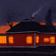 The Red House. Un proyecto de Ilustración tradicional e Ilustración digital de Drew Huff - 22.11.2023
