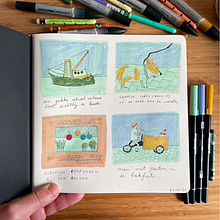 My project for course: Illustrated Life Journal: A Daily Mindful Practice Ein Projekt aus dem Bereich Bildende Künste, Skizzenentwurf, Kreativität, Zeichnung und Sketchbook von Rivka Bakkers-de Jonge - 23.11.2023