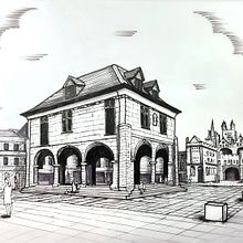 My project for course: Urban Architectural Sketching with Ink. Un progetto di Illustrazione tradizionale, Bozzetti, Disegno, Illustrazione architettonica e Illustrazione con inchiostro di Jason Philpot - 17.11.2023