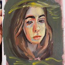 My project for course: Portrait Painting with Oil: Explore Light and Shade. Fine Arts, Painting, and Oil Painting project by kiijima1031 - 11.24.2023