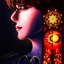 My project for course: Lighting and Color for Digital Portraits . Un proyecto de Ilustración digital, Pintura digital, Concept Art y Dibujo digital de suzume_artz - 24.11.2023