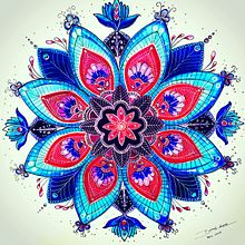 Mandala vibracional. Drawing project by Dora Aner - 11.24.2023