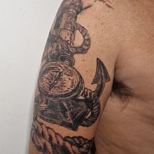 Mi proyecto del curso: Técnicas de tatuaje: sombreado con pepper shading. Traditional illustration, and Tattoo Design project by elisabethgestiona - 11.24.2023