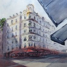 Mój projekt z kursu: Rysunek architektoniczny akwarelą i tuszem. Sketching, Drawing, Watercolor Painting, Architectural Illustration, Sketchbook & Ink Illustration project by danka197 - 11.24.2023