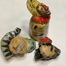 Mon projet du cours : Création de personnages en céramique : couleurs et textures. Projekt z dziedziny Projektowanie postaci, Craft,  Sztuki piękne, Rzeźba i Ceramika użytkownika langlois.marie1 - 25.11.2023