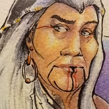 Meu projeto do curso: Personagens fantásticos com tinta e aquarela . Ilustração tradicional, Design de personagens, Desenho a lápis, Desenho, Pintura em aquarela e Ilustração com tinta projeto de Renan de Carvalho - 25.11.2023