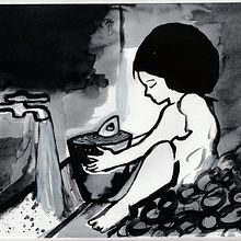 Mi proyecto del curso: Ilustración en tinta china con influencia japonesa. Un progetto di Illustrazione tradizionale, Disegno e Illustrazione con inchiostro di Carlos Vásquez - 03.11.2023