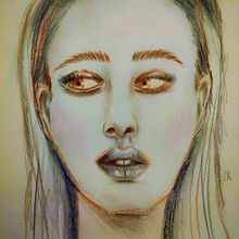 influencer. Traditional illustration, and Pencil Drawing project by Lorena Rueda - 11.26.2023