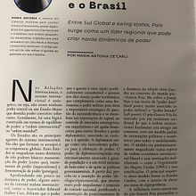 A Nova Ordem Internacional e o Brasil. Non-Fiction Writing project by Maria De Carli - 11.26.2023