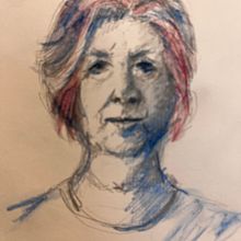 My project for course: Watercolor Portrait Sketchbook. Painting, Watercolor Painting, Portrait Drawing, and Sketchbook project by lilylynn - 11.27.2023