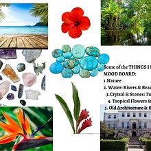 Intro: my world/mood board. Collage project by Teasea Bennett - 11.27.2023