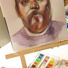 Mi proyecto del curso: Retrato artístico en acuarela. Projekt z dziedziny  Sztuki piękne,  Malarstwo, Malowanie akwarelą i Portret użytkownika catascraft - 27.11.2023