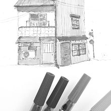 Il mio progetto del corso: Disegno architettonico espressivo con pennarelli colorati. Projekt z dziedziny Sketching,  R, sunek,  R, sunek architektoniczn, Sketchbook,  R i sunek atramentem użytkownika stefyb869 - 27.11.2023