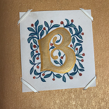 Illuminated B. Design, and Gouache Painting project by Angie Vangalis - 11.27.2023