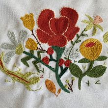 Mi proyecto del curso: Técnica de bordado con paso atrás. Embroider, and Textile Design project by ROSA G - 11.28.2023
