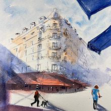 Mi proyecto del curso: Dibujo arquitectónico con acuarela y tinta. Un progetto di Bozzetti, Disegno, Pittura ad acquerello, Illustrazione architettonica, Sketchbook e Illustrazione con inchiostro di isabel.riba - 28.11.2023