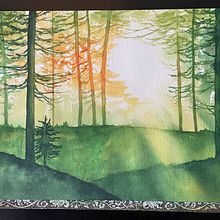 My project for course: Dreamy Watercolor Landscapes: Paint with Light. Pintura, e Pintura em aquarela projeto de Sheila Smart - 28.11.2023