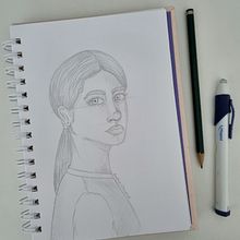 Meu projeto do curso: Caderno de retratos: explore o rosto humano. Sketching, Drawing, Portrait Drawing, Artistic Drawing, and Sketchbook project by Beatriz Chaves - 11.28.2023