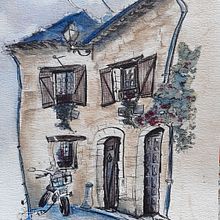 Mon projet du cours : Esquisses d'architecture expressives aux feutres de couleur. Sketching, Drawing, Architectural Illustration, Sketchbook & Ink Illustration project by Délice dart - 11.29.2023