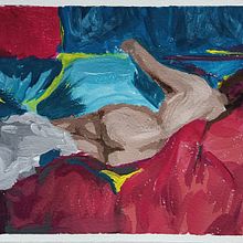 FA: Reinterpretació d'una pintura impressionista . Gouache Painting project by Sara Mateos - 11.27.2023