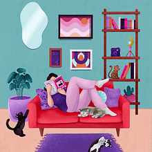 Meu projeto do curso: Ilustração digital colorida no Procreate. Traditional illustration, Drawing, Digital Illustration, and Digital Drawing project by Amanda Xocaira - 11.27.2023