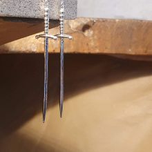 Sword Earrings. Jewelr, Design, and Product Photograph project by Jennifer Bronson - 11.29.2023
