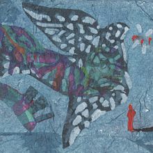 Trying to find peace . Collage project by Katerina Goulandri - 11.30.2023
