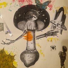 My project for course: Creative Notebook: Experiment with Collage, Stamps, and Decoupage. Traditional illustration, Collage, Paper Craft, and Sketchbook project by Alexandra - 11.30.2023