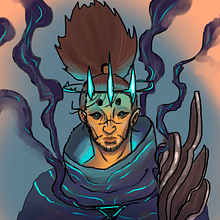 Old Drawing of Ruined Yasuo. Concept Art project by gabrielmubo - 11.30.2023