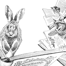 Escaping from the Pages - Sketch to Final. Ilustração tradicional projeto de Juan Manuel Sánchez Franco - 29.11.2023